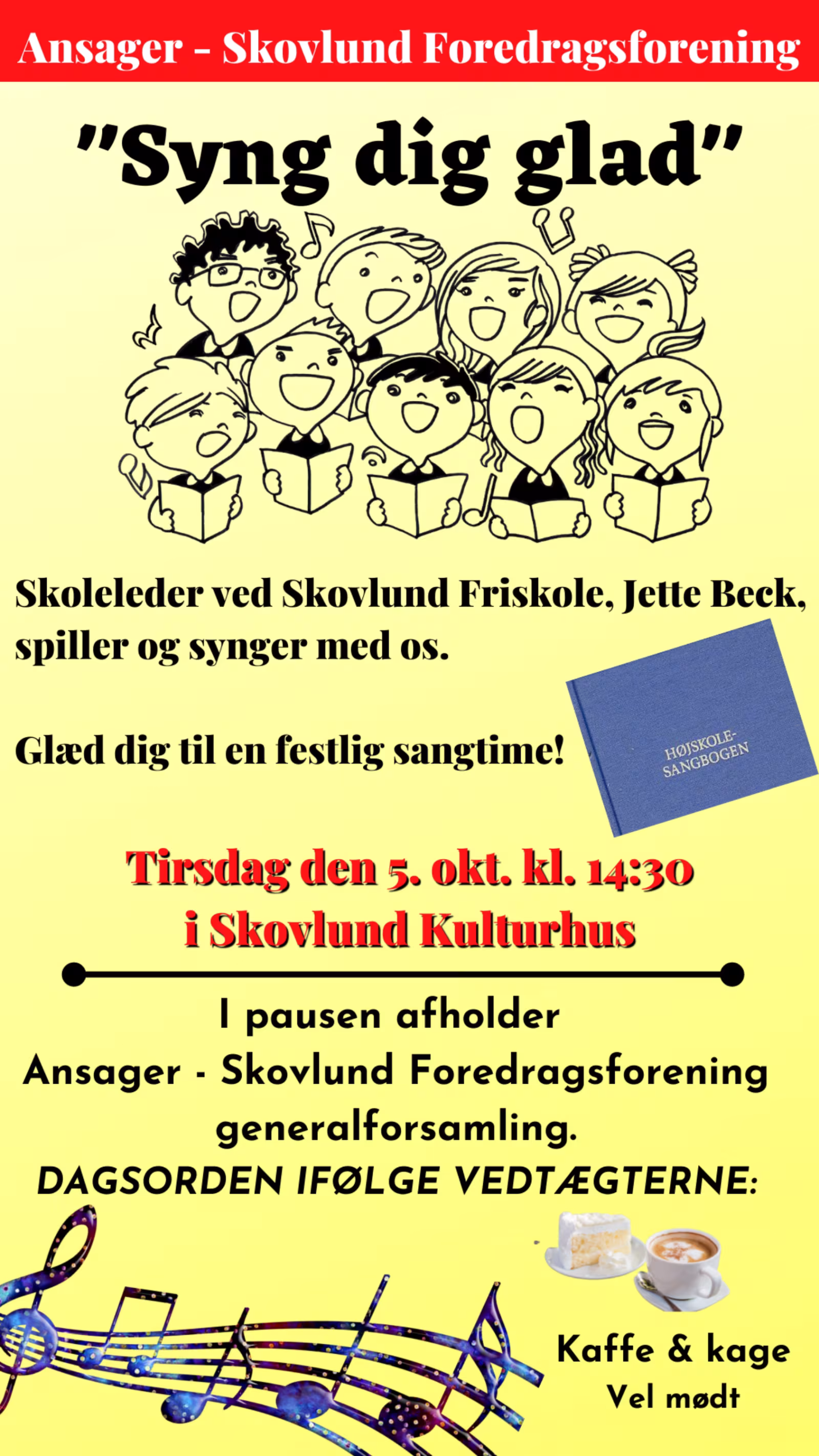 Syng dig glad!