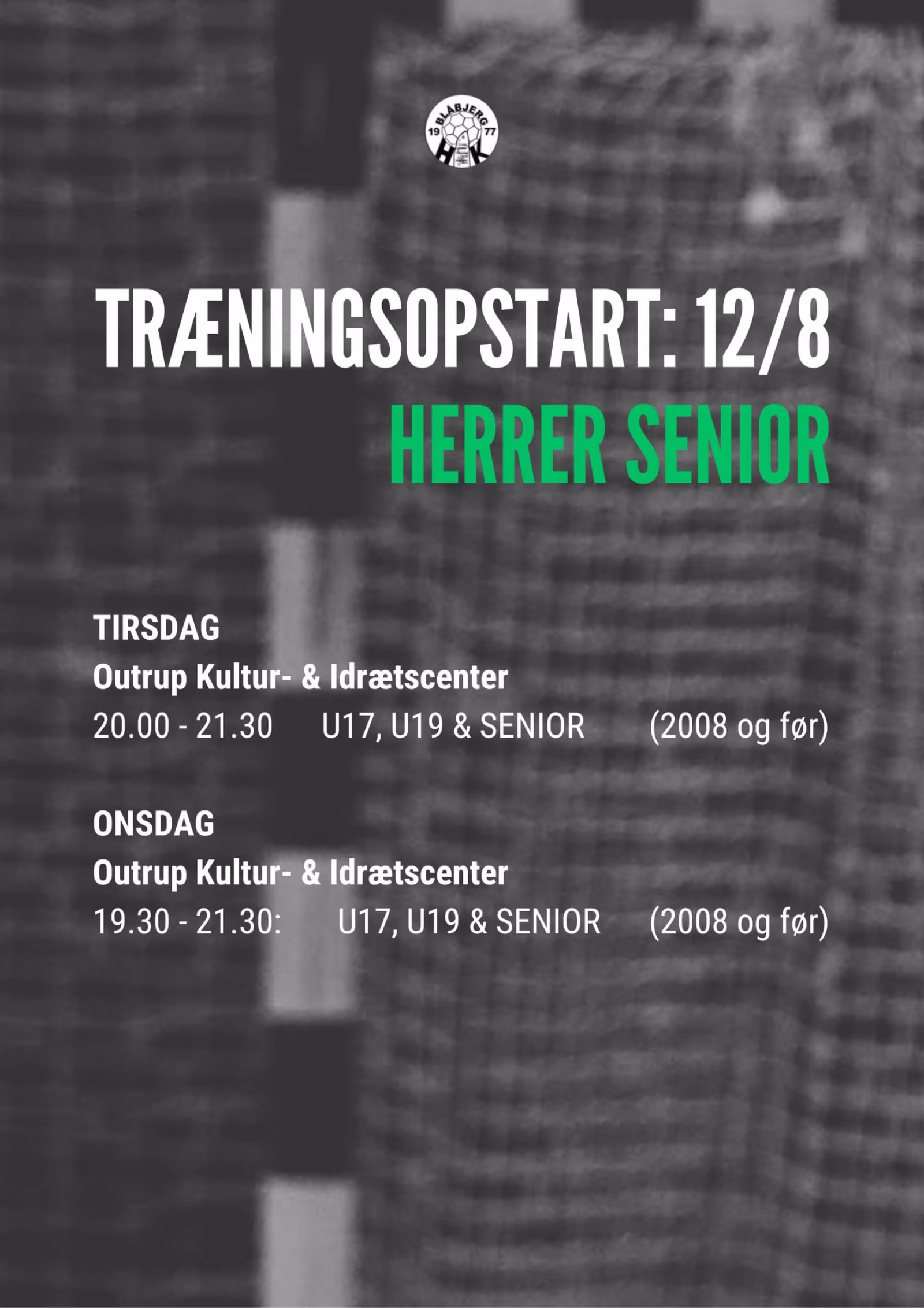 Blåbjerg HK Herresenior klar til 3. division