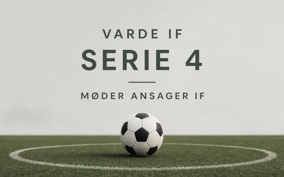 Varde IF Serie 4 møder Ansager IF