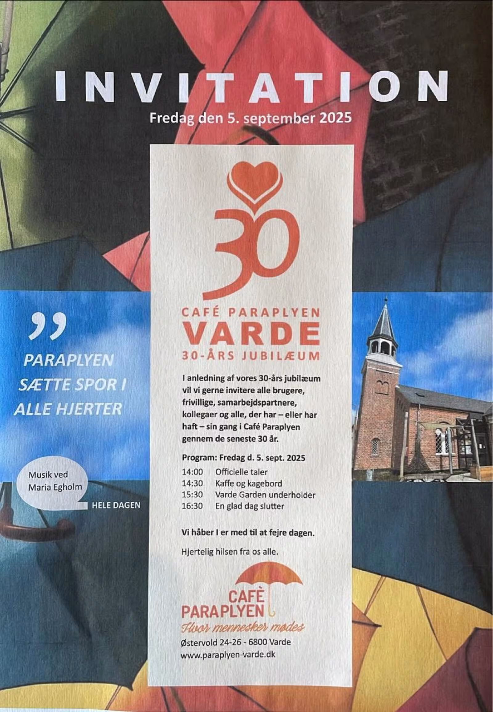 Café Paraplyen fejrer 30 år