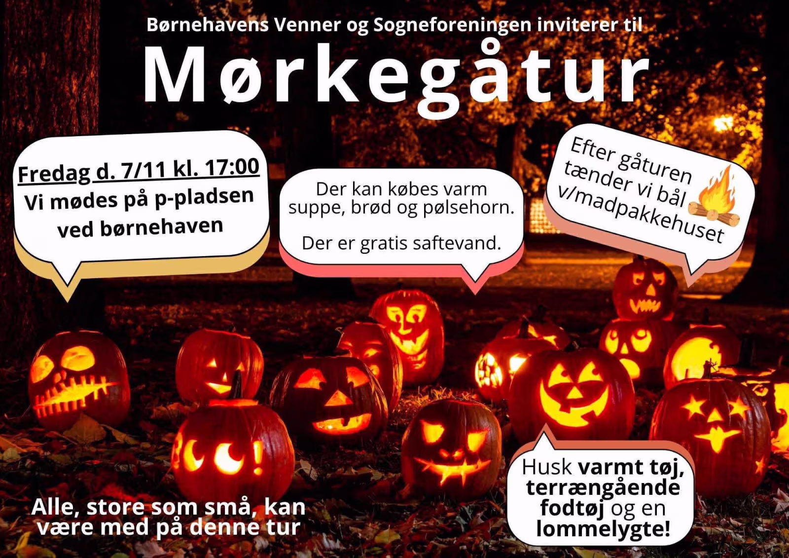 Mørkegåtur og varm suppe for alle