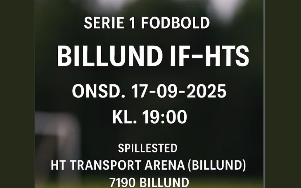 Serie 1 Fodbold: Billund IF vs. HTS
