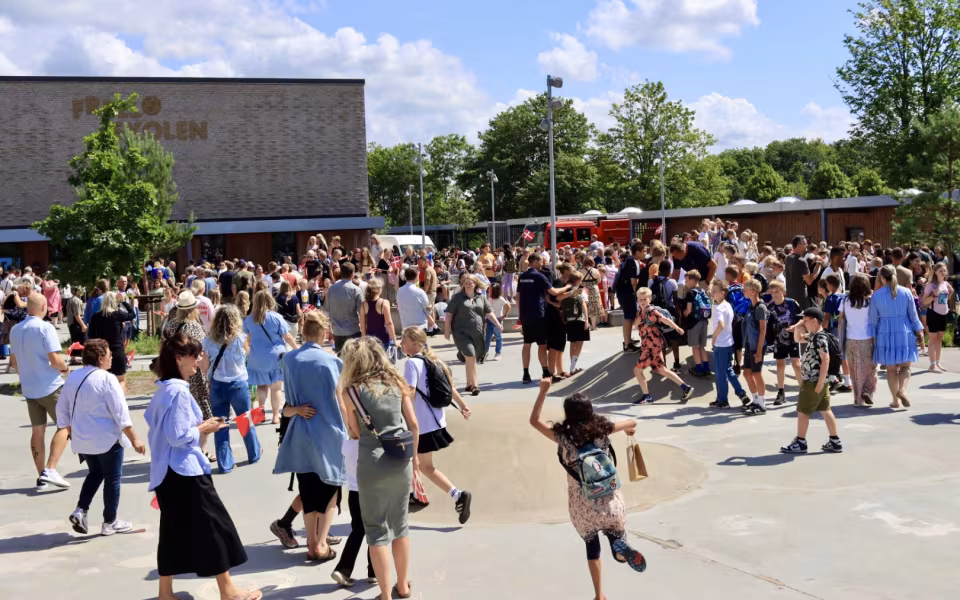 Ferie og udklapning på Frello Skolen