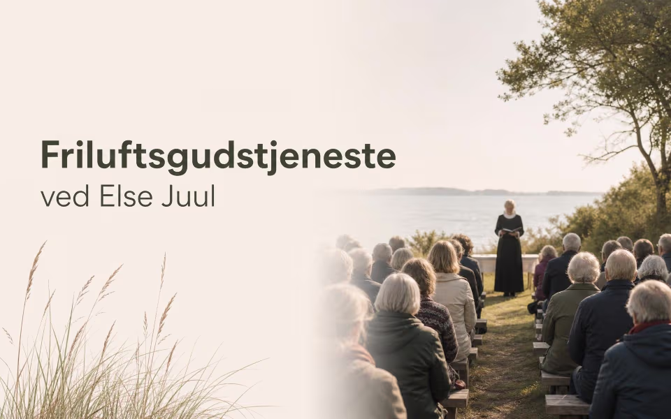 Friluftsgudstjeneste ved Else Juul