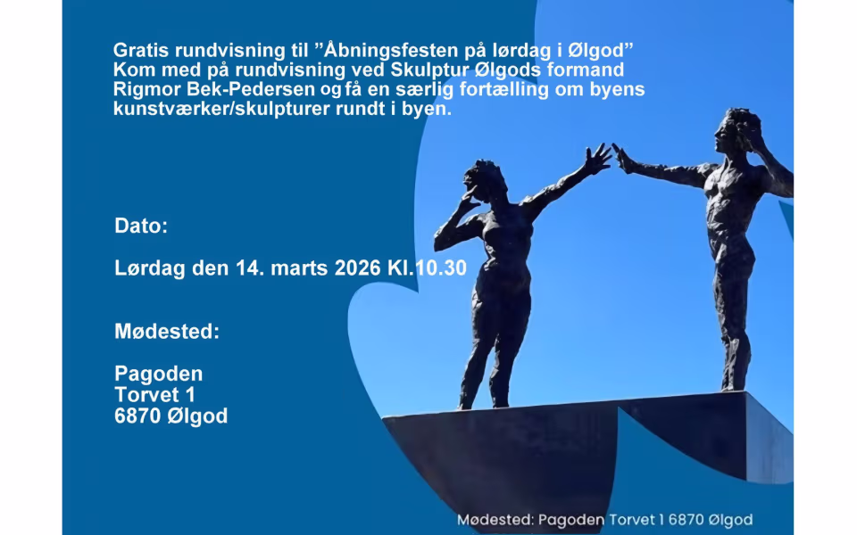 Gratis rundvisning til ”Åbningsfesten på lørdag i Ølgod”