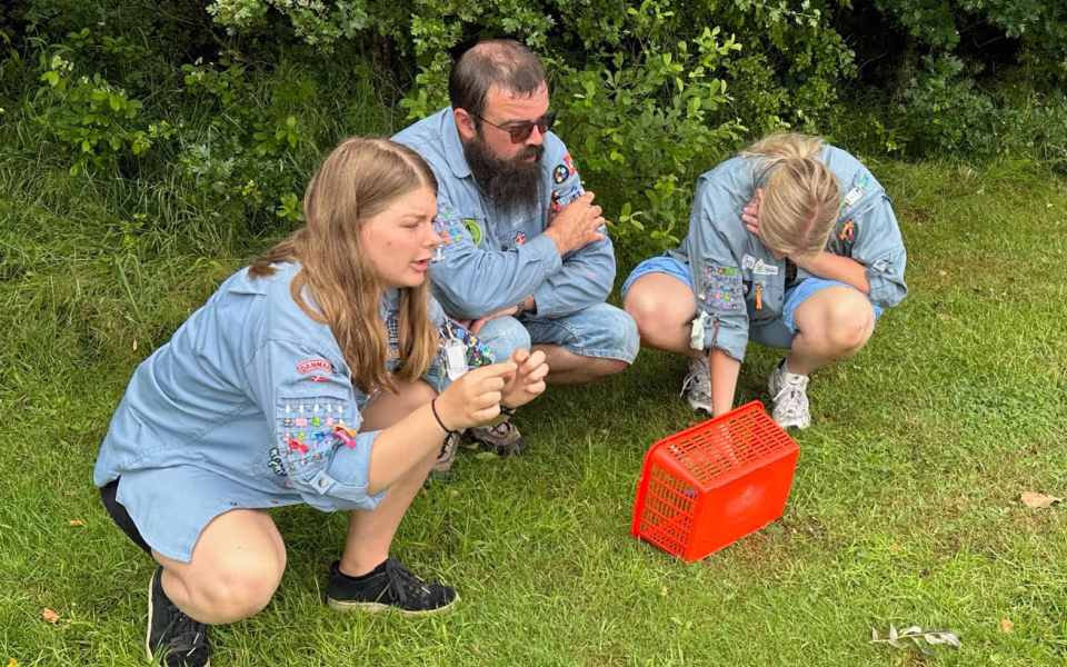 Ansager FDF på sommerlejr