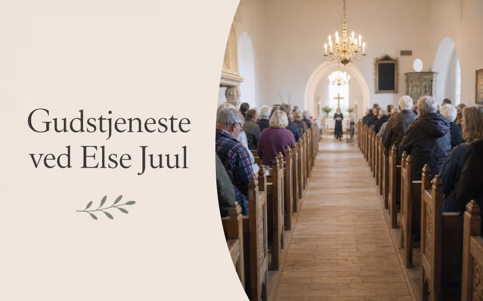 Gudstjeneste ved Else Juul
