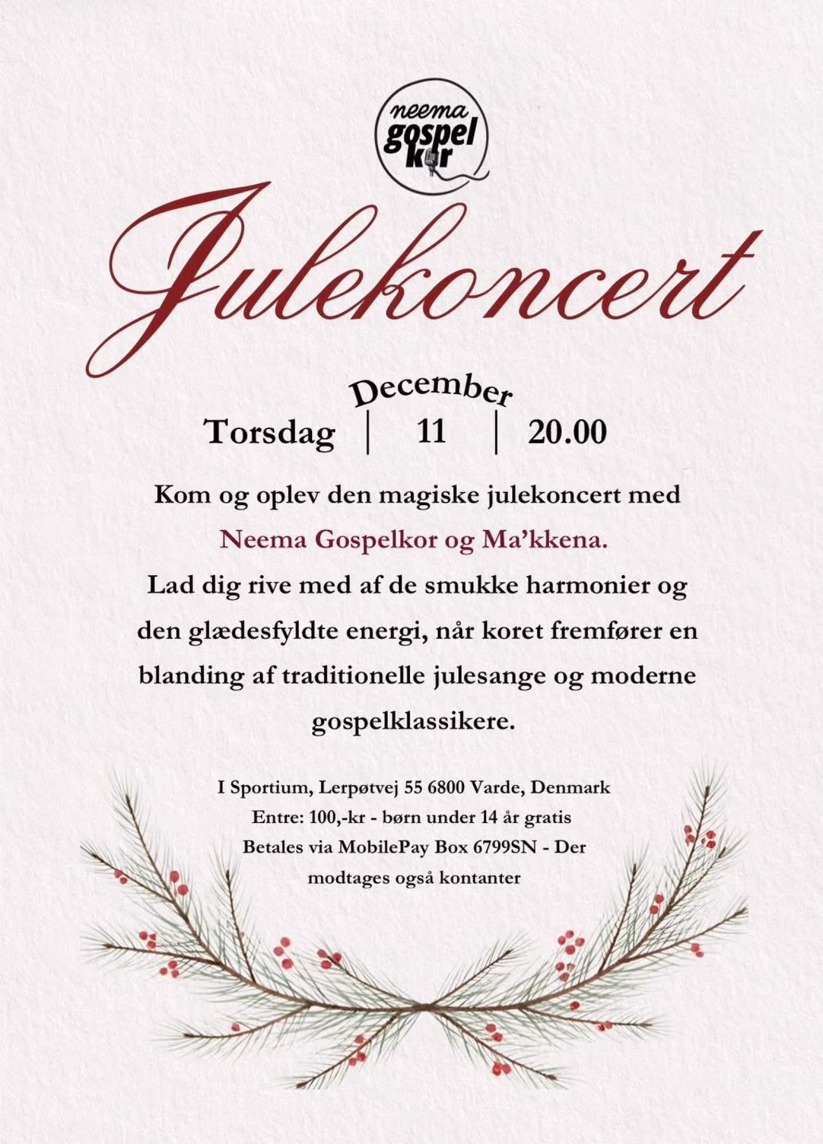 Magisk julekoncert med Neema Gospel