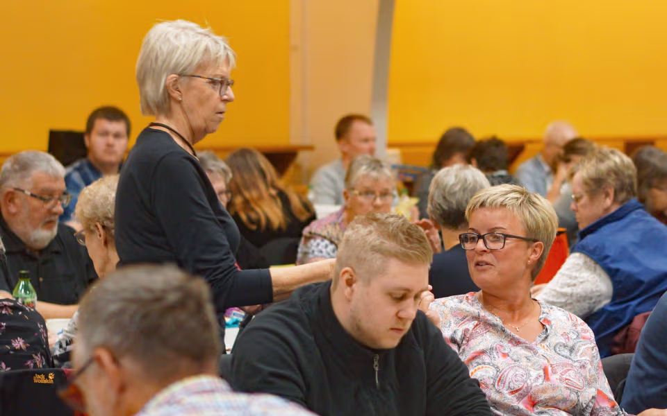 Lørdag eftermiddag blev der spillet grisebanko i Skovlund-Ansager hallen