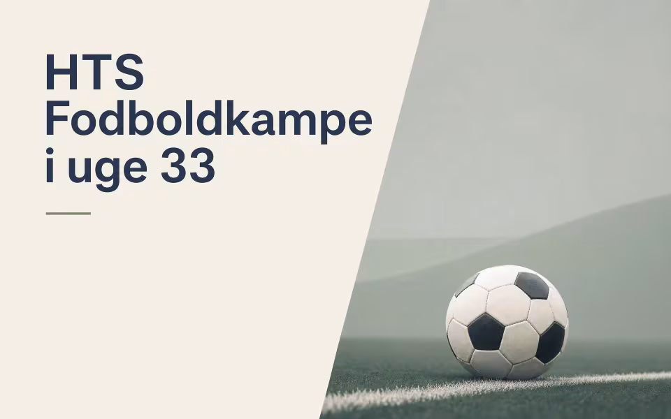 HTS Fodboldkampe i uge 33