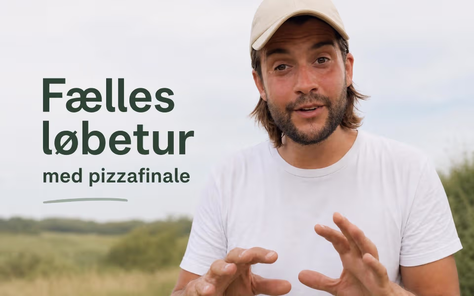 Fælles løbetur med pizzafinale
