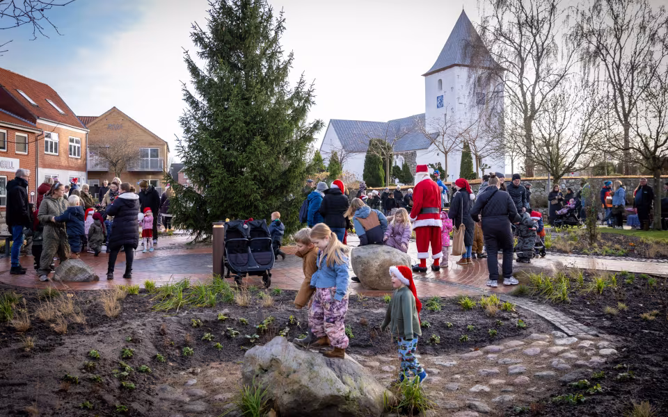 På jagt efter Julemanden i Ansager