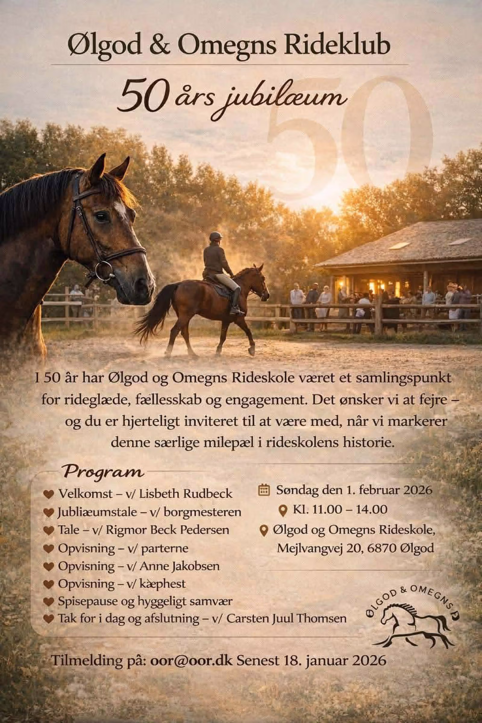 Ølgod & Omegns Rideklub 50 års jubilæum