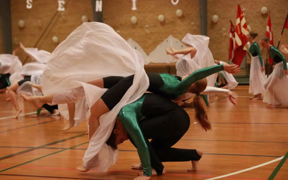 Seniorer fejrer gymnastik og fællesskab