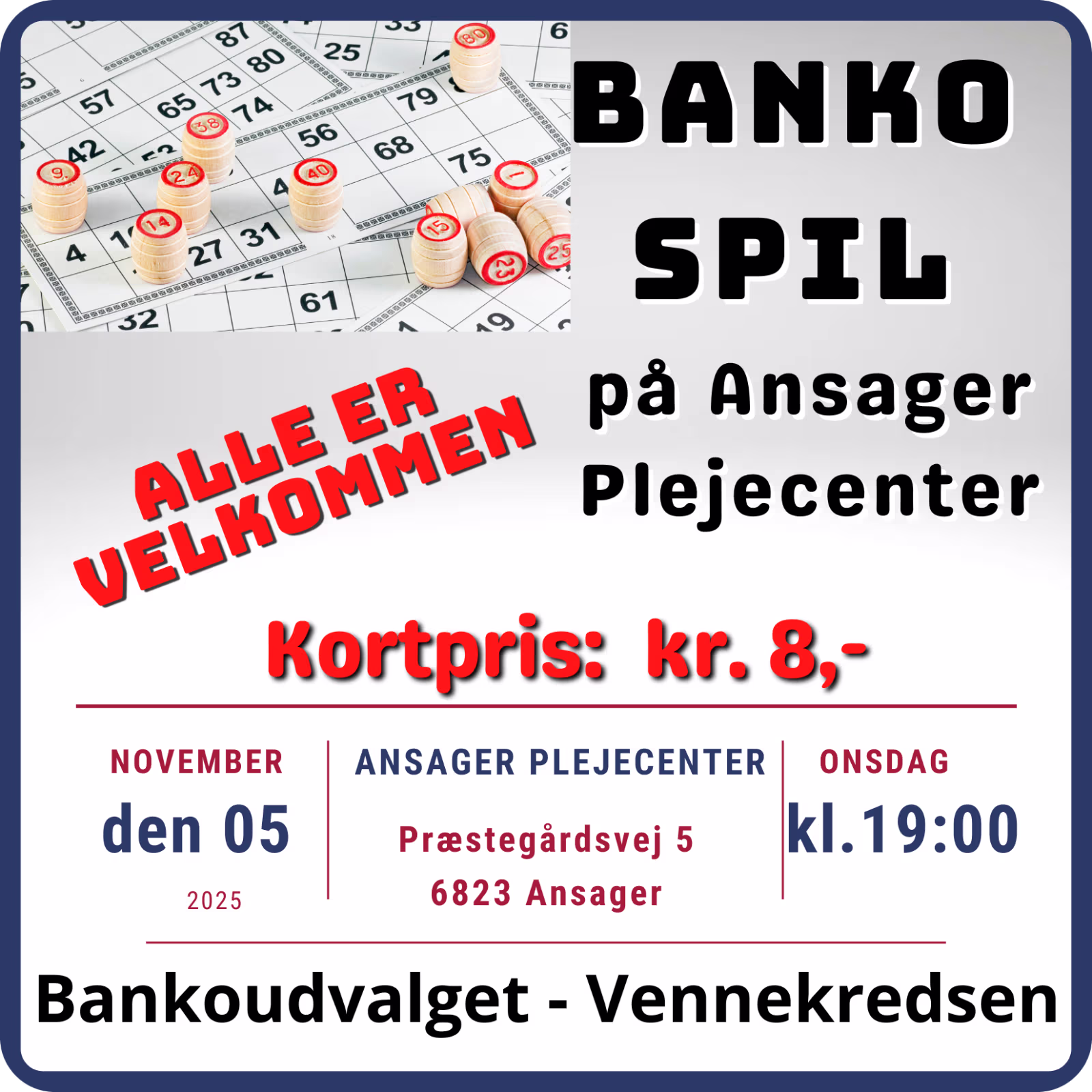 Bankoaften på Ansager Plejecenter