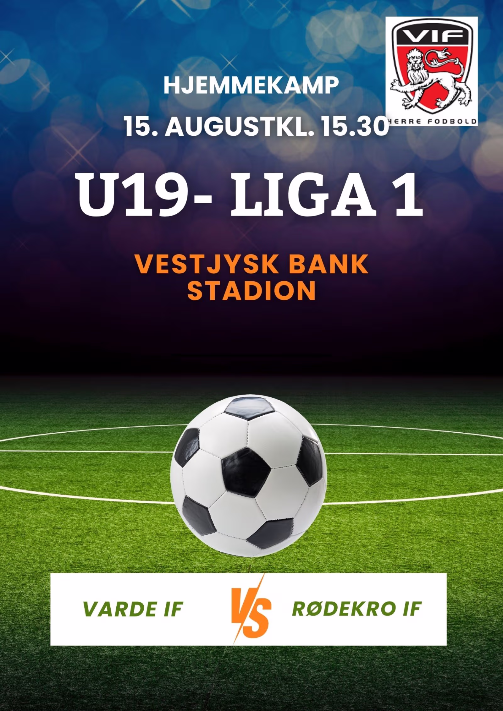 U-19 Liga 1 hjemme mod Rødekro IF