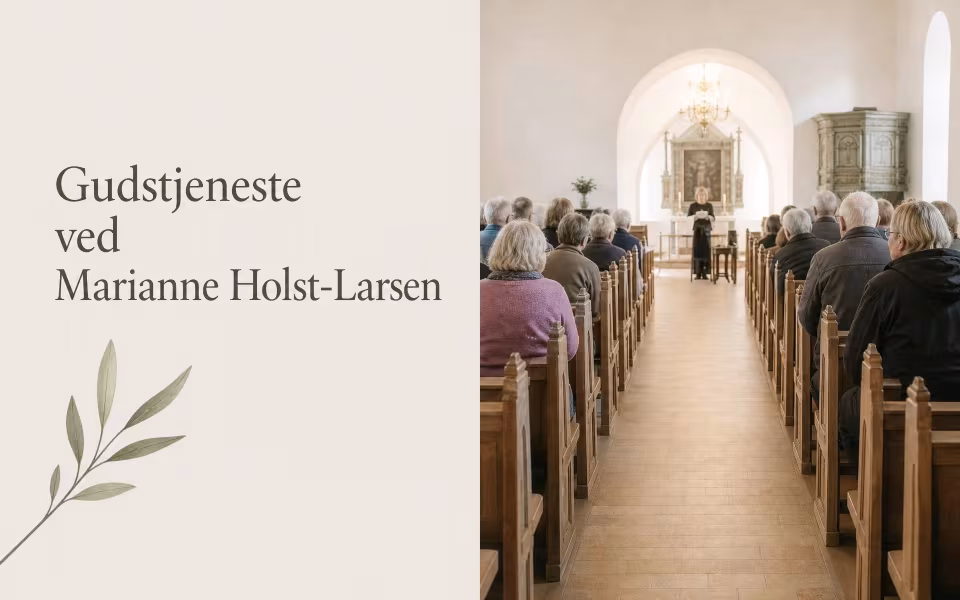 Gudstjeneste ved Marianne Holst-Larsen