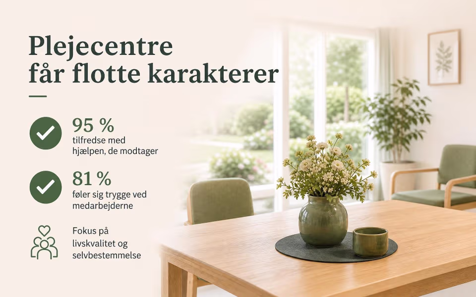 Plejecentre får flotte karakterer