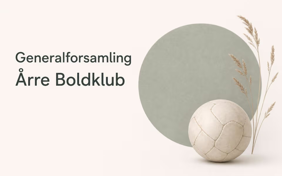 Generalforsamling Årre Boldklub