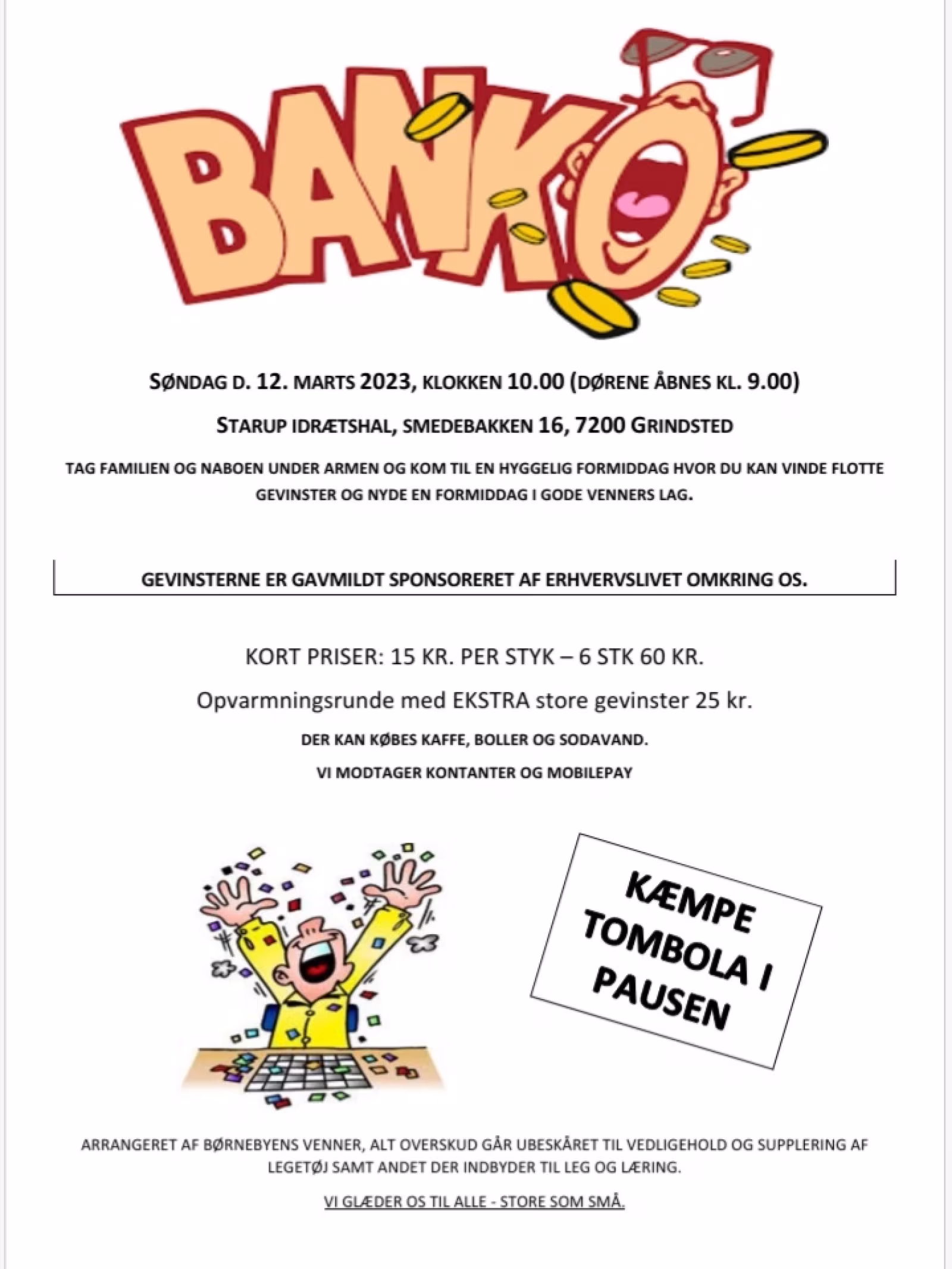 Børnebyens sponsor banko