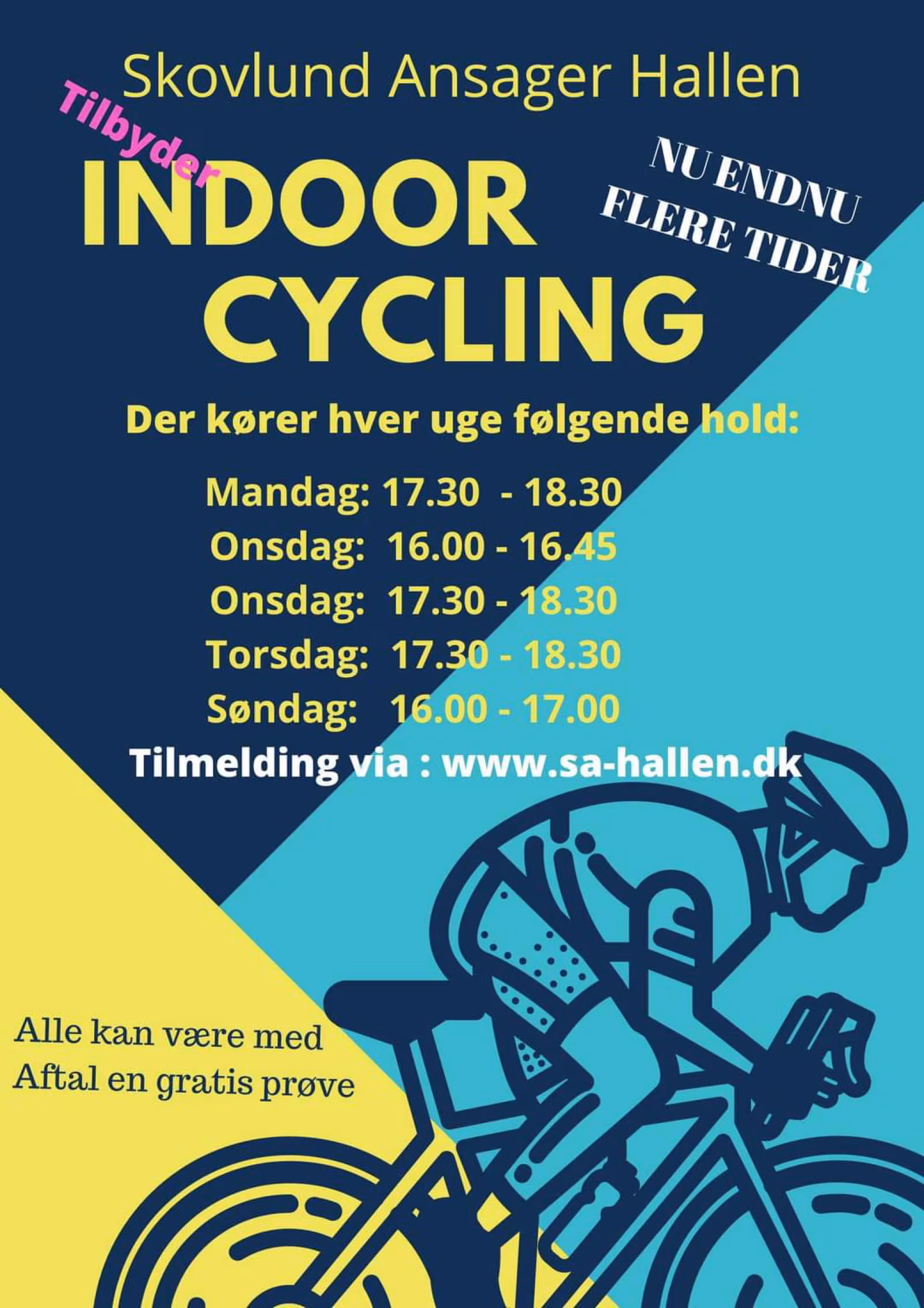 Indoor Cycling for alle i Skovlund-Ansager