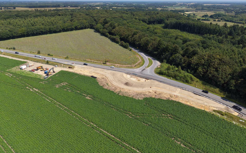 Nørholm - Hulvigvej spærres i 11 uger i forbindelse med etablering af ny rundkørsel