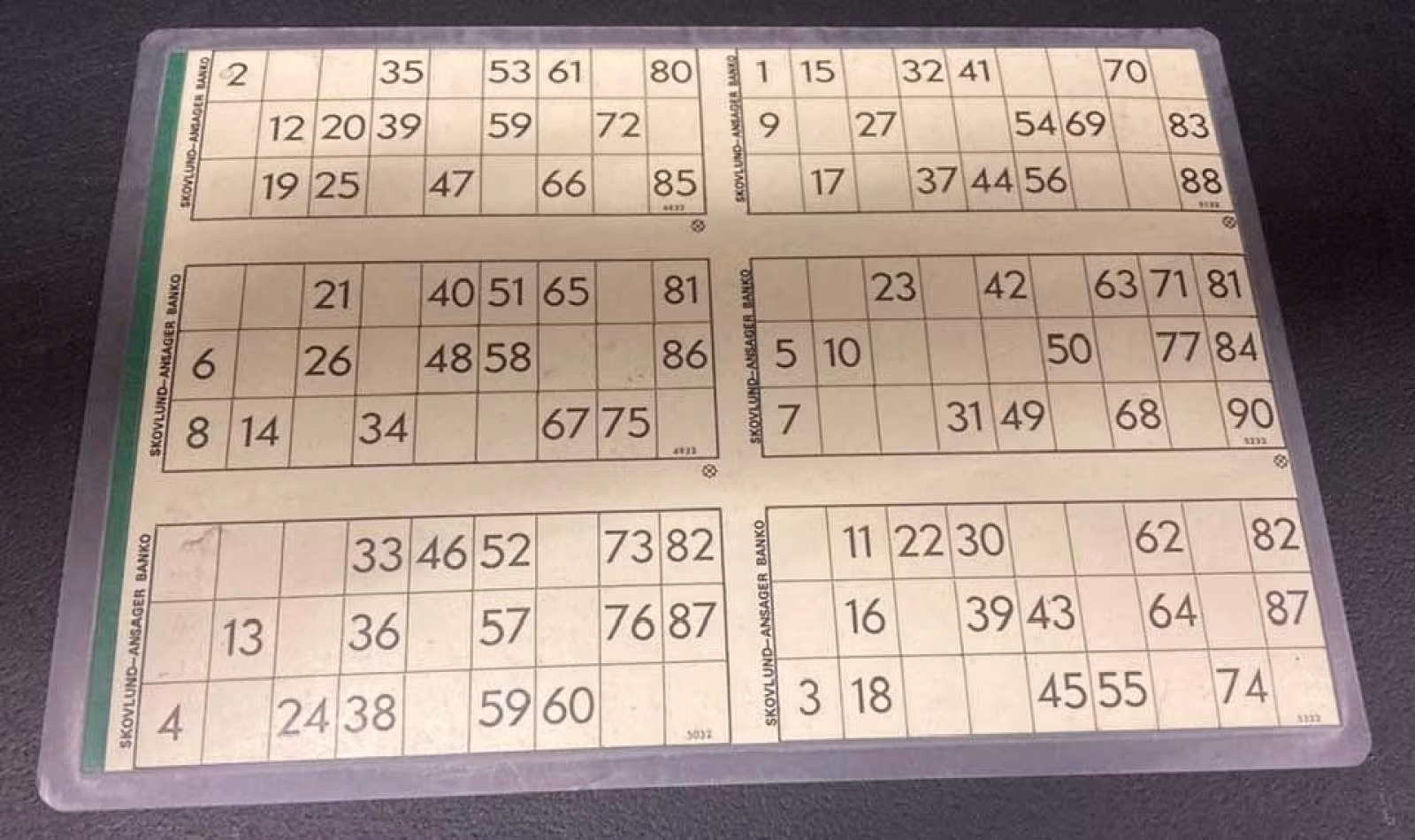 Bankospil  i Ok-klubben i Hodde Tistrup Hallen.