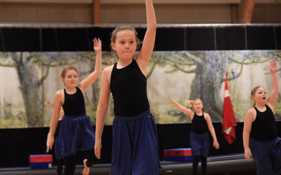 Forårsstemning i Outrup med GUB Gymnastik