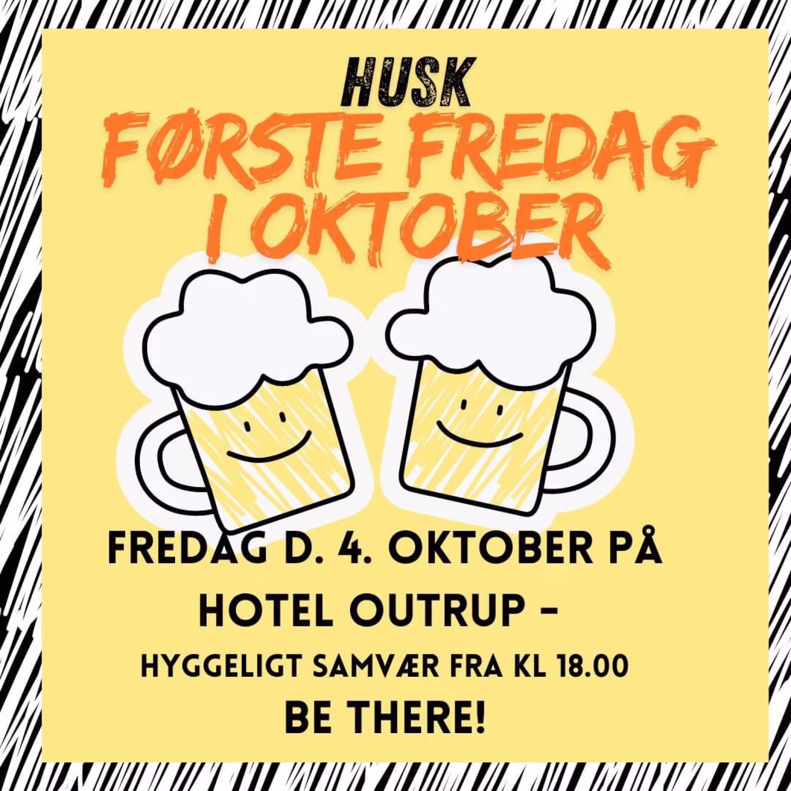 Hyggeligt samvær første fredag i oktober