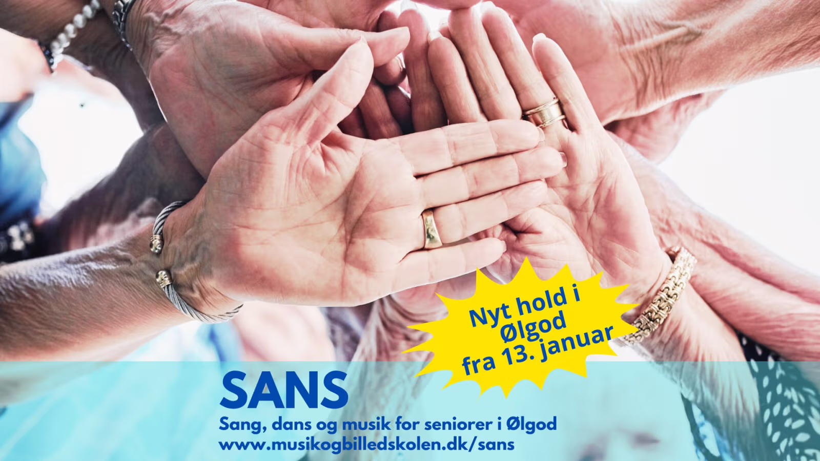 SANS er for alle mellem 60 og 75+, der kan lide at synge, danse, have lidt sjov og ballade.