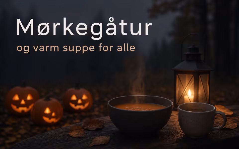 Mørkegåtur og varm suppe for alle