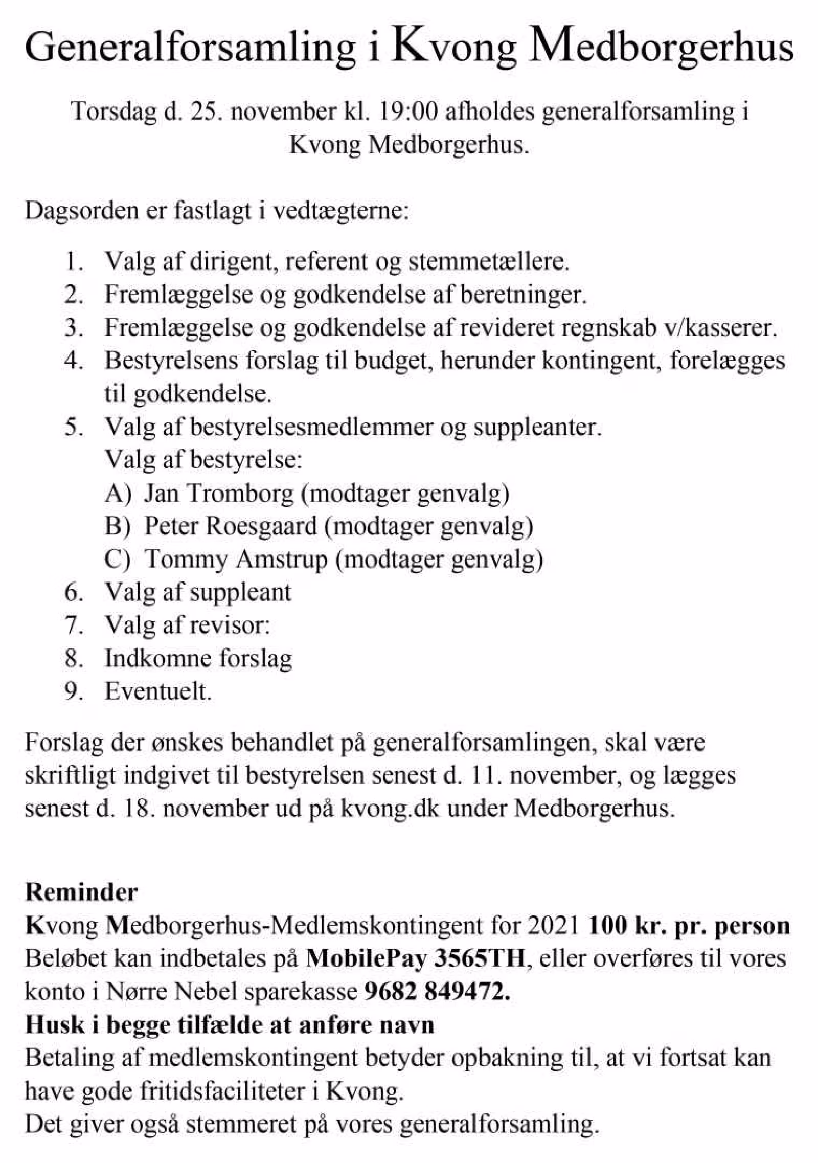 Generalforsamling