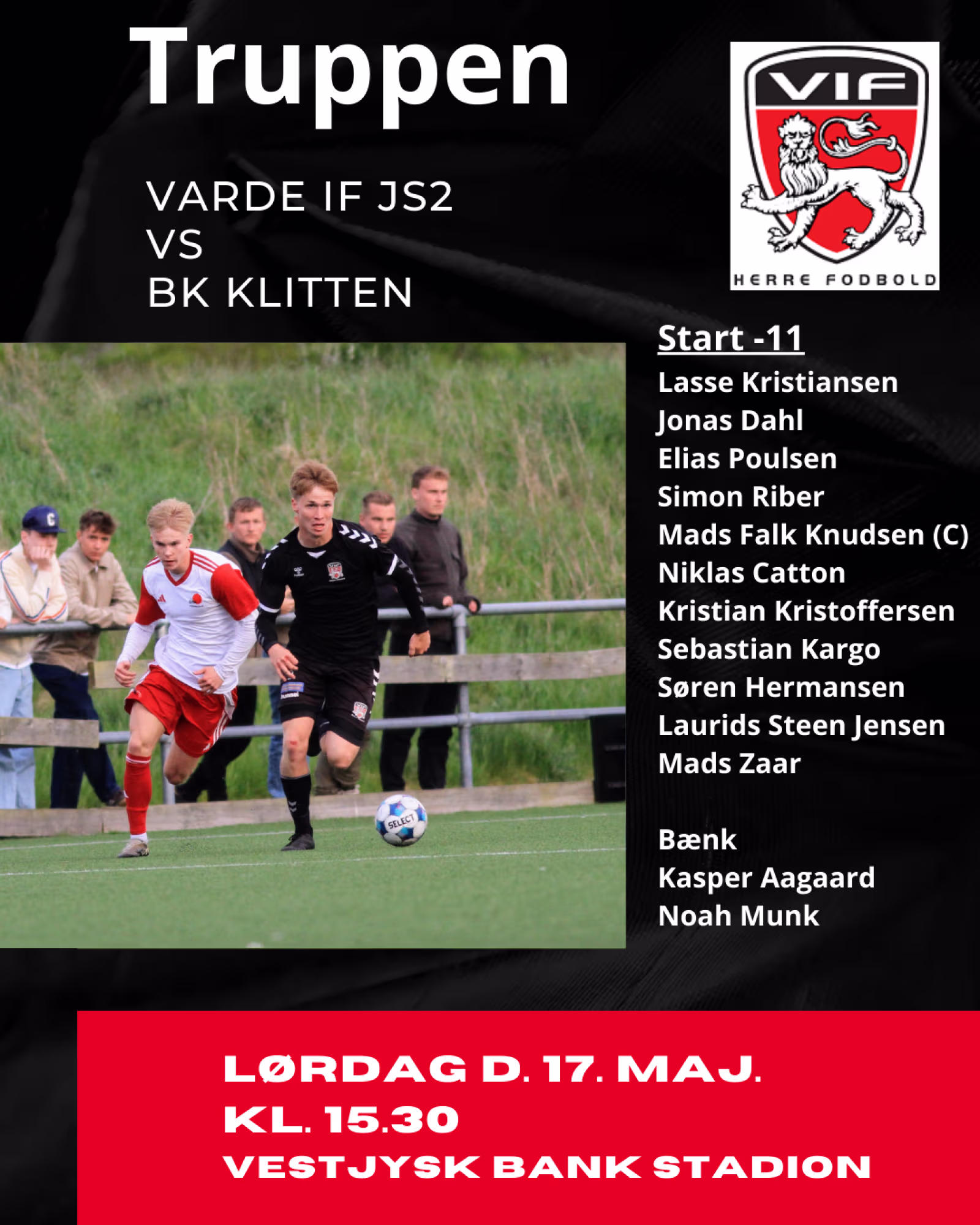 Optakt Varde IF - BK Klitten