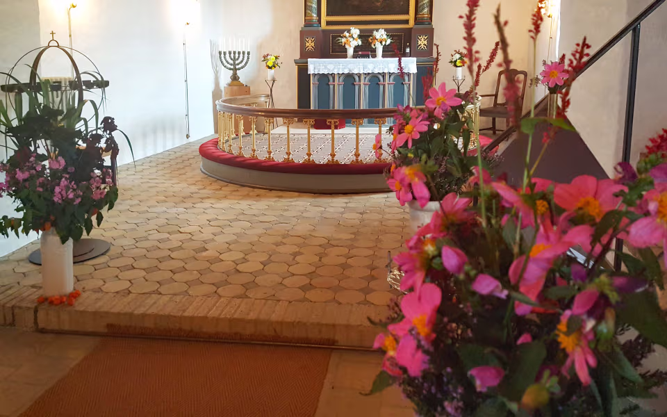 Høstpyntet Ansager kirke