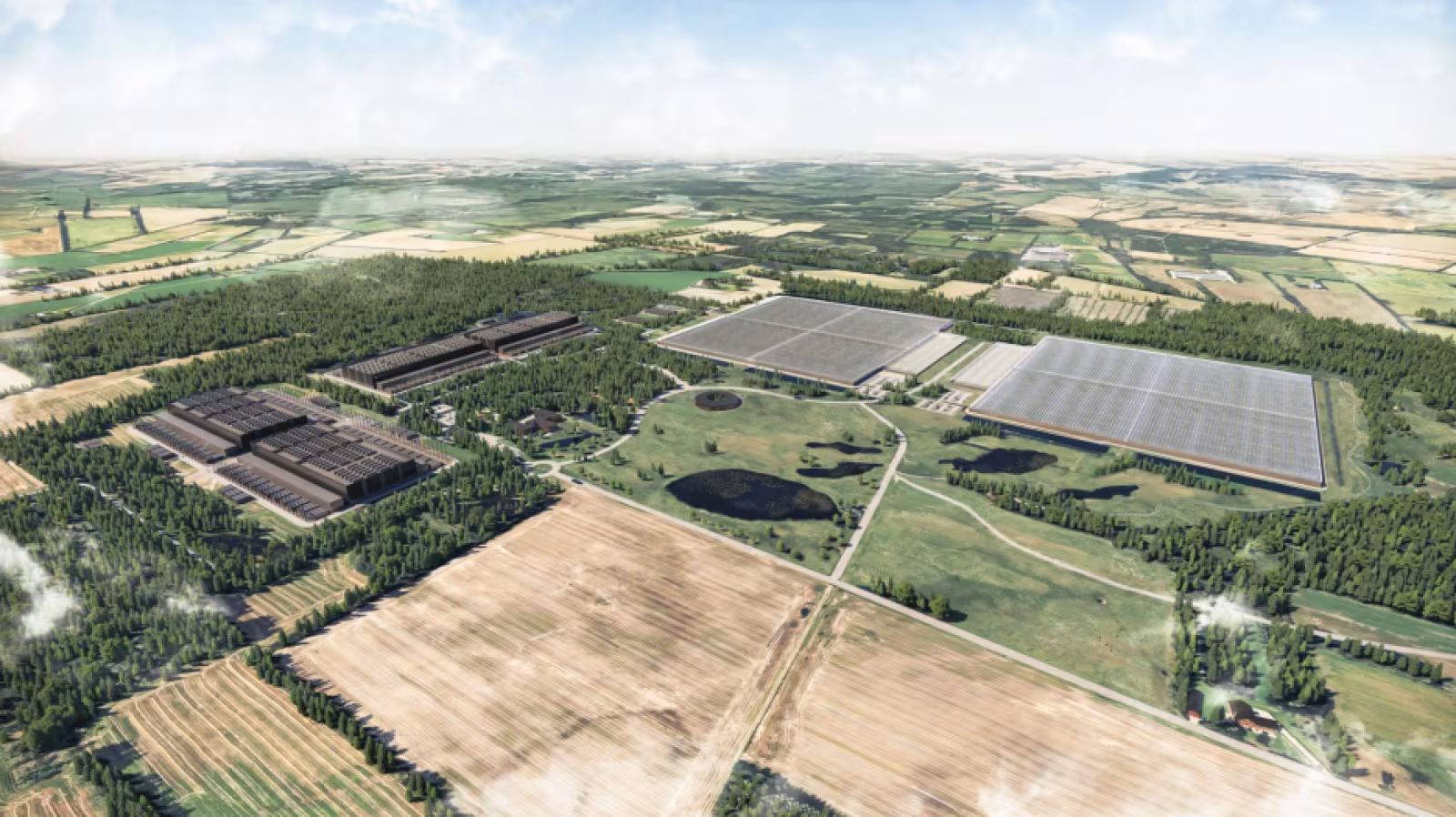 Projektet har et samlet areal på 174 hektar.