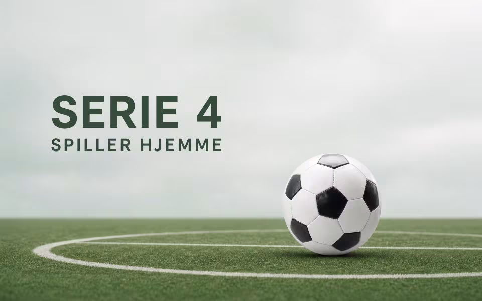 Serie 4 spiller hjemme