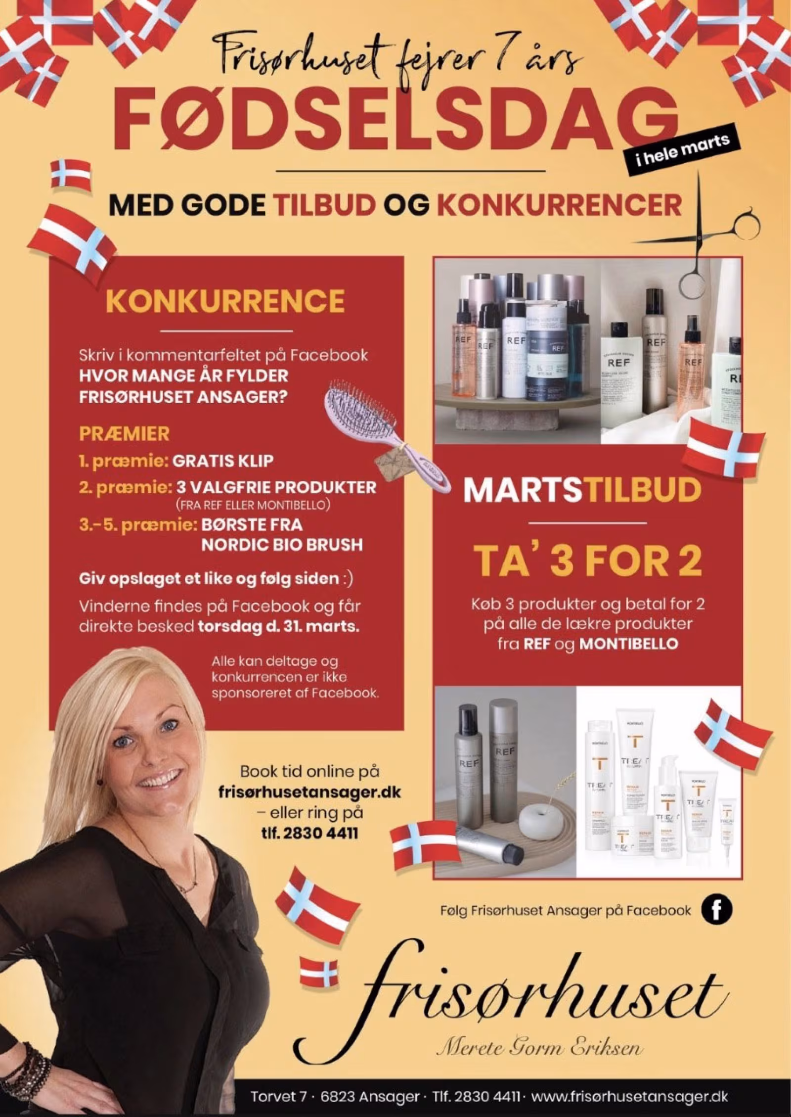 Frisørhuset fejrer 7 års fødselsdag