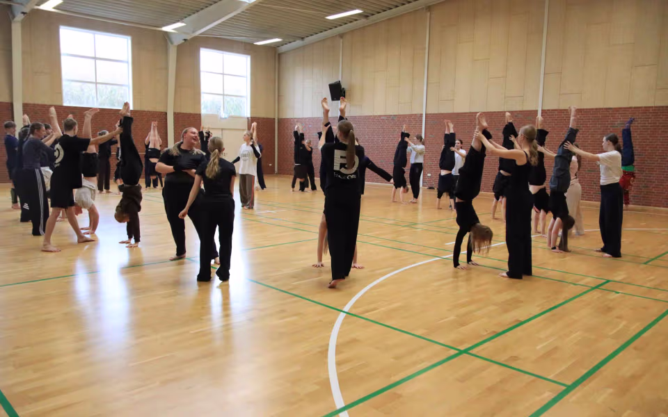 Forventningsfulde gymnaster gør klar
