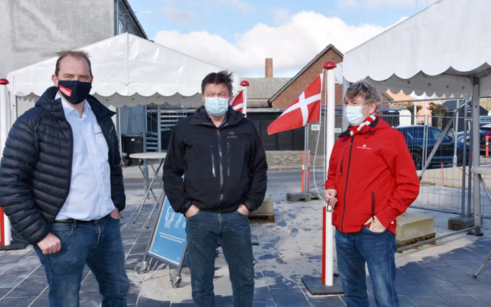 Det nye torv i Nr Nebel blev indviet