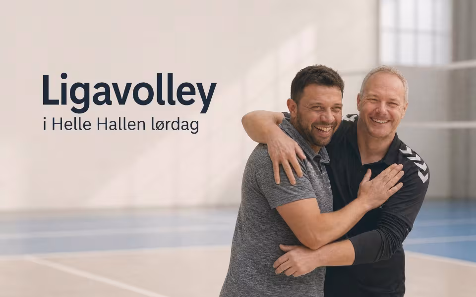 Ligavolley i Helle Hallen lørdag