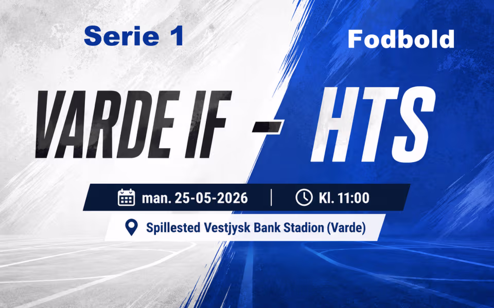 Serie 1 fodbold Varde IF - HTS