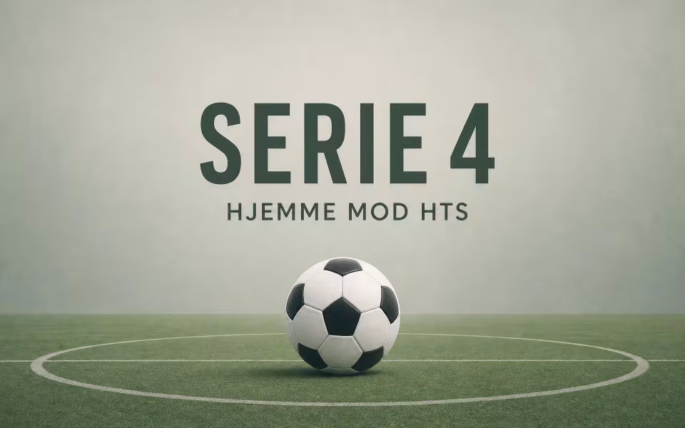Serie 4 hjemme mod HTS