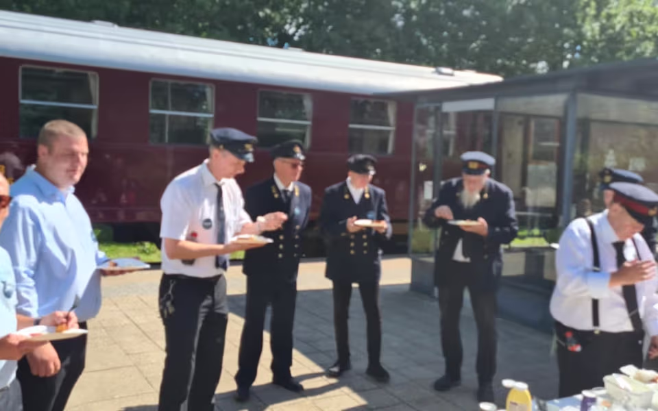 Festlig fejring på Gårde Station i anledning af DSB’s 150-års jubilæum