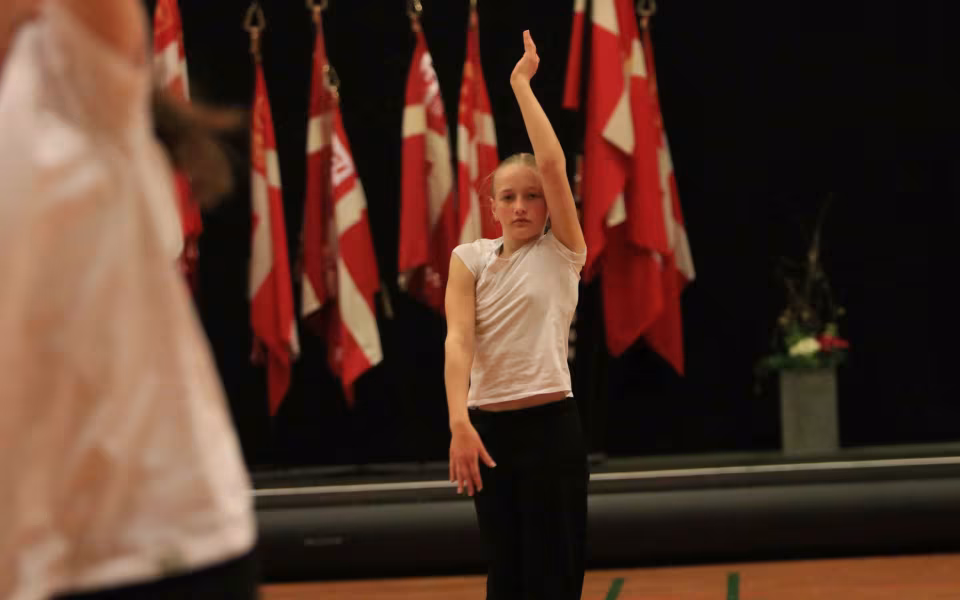 Farverig opvisning lyser Sportspark op