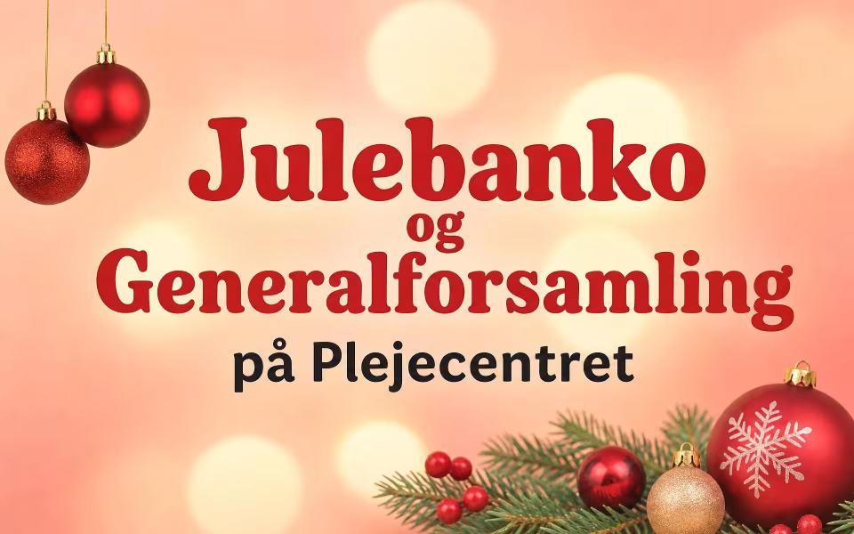 Julebanko og Generalforsamling på Plejecentret