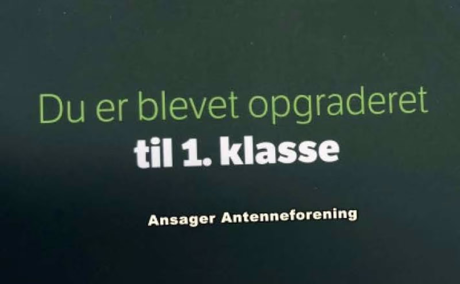 På 1. klasse med Ansager Antenneforening