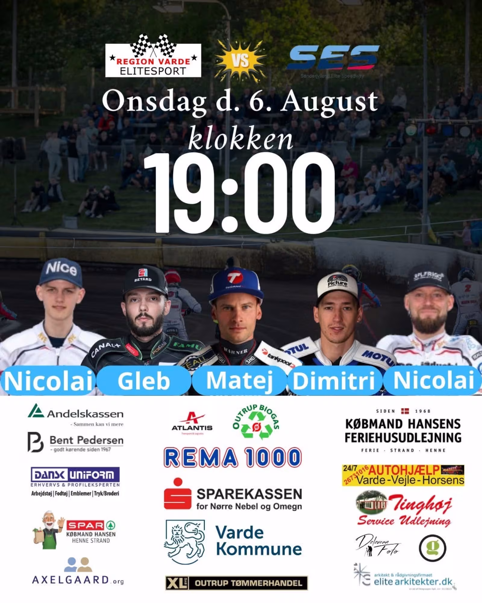 Holdet sat til onsdag