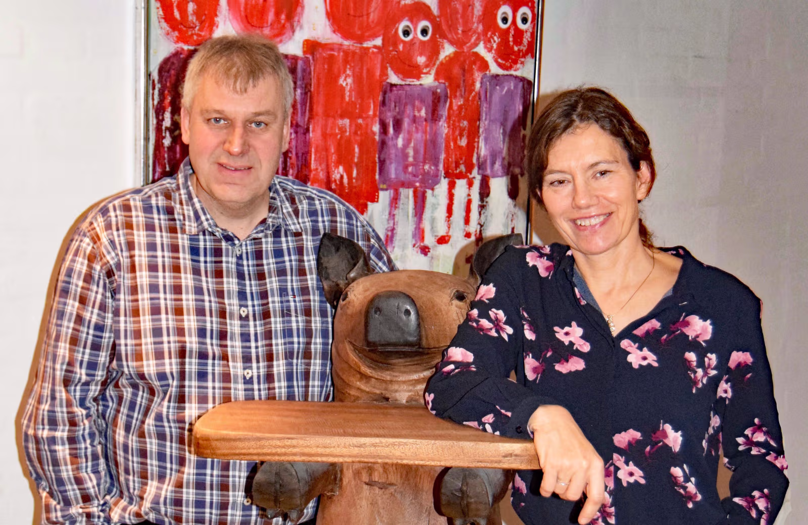 Jens Axel Sørensen og hans kone er bekymret for den øgede trussel for svinepest i Danmark