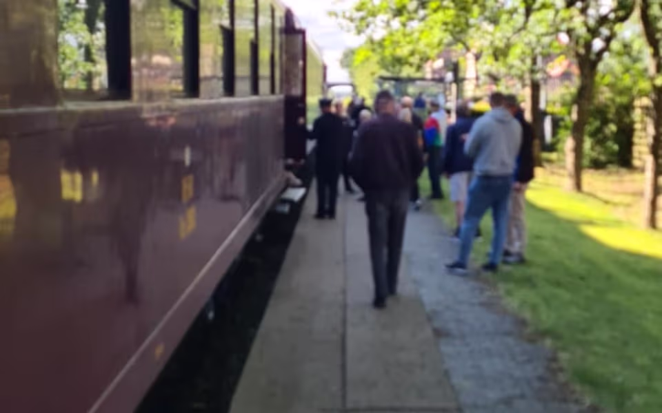 Festlig fejring på Gårde Station i anledning af DSB’s 150-års jubilæum