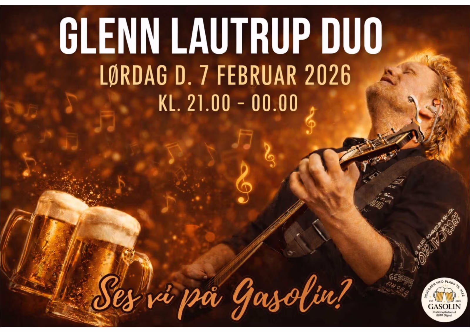 GLENN LAUTRUP DUO - Spiller på Gasolin